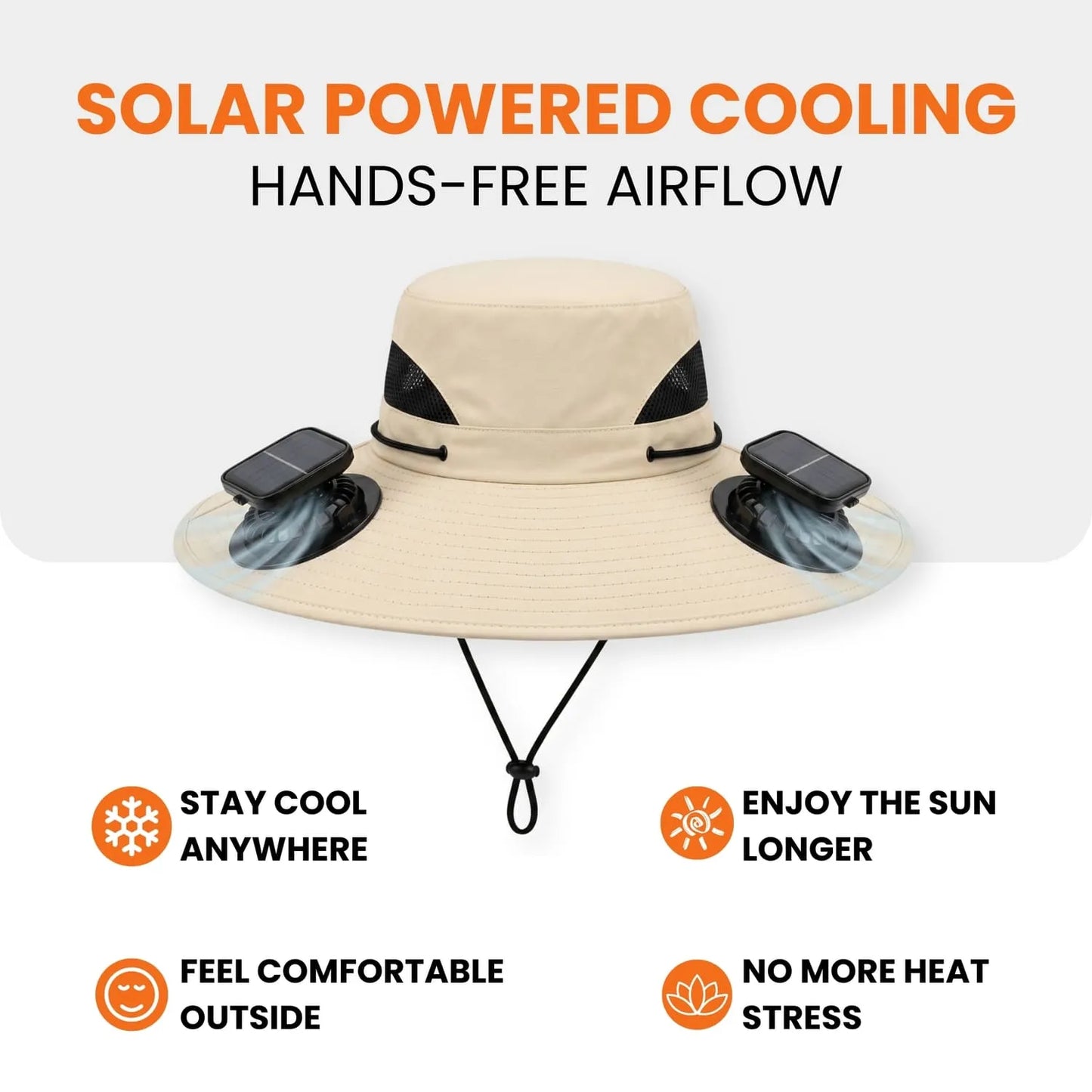 Jewsione Solar Cooling Fan Hat